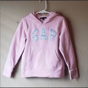 Gap Y2K Pink Long Sleeve Sweatshirt Pullover Hoodie Girls Sz Small 6-7